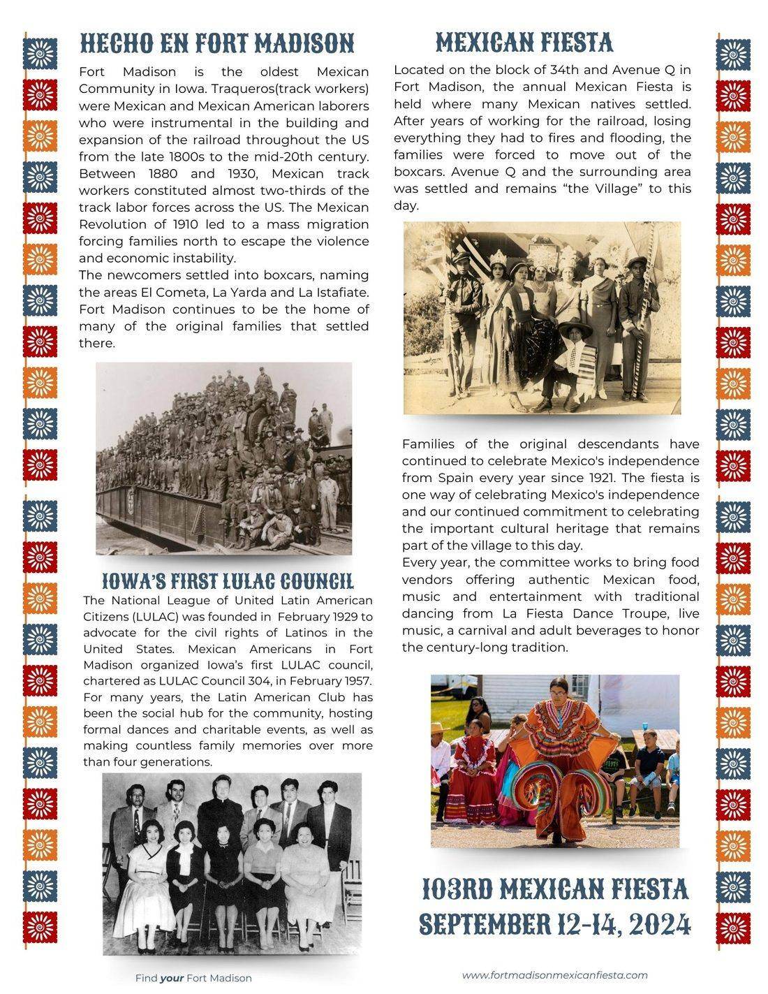 Hecho en Fort Madison history feature on the Mexican Fiesta